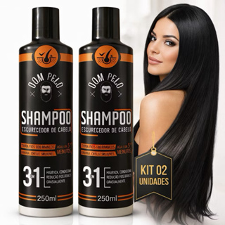 Kit 2 Shampoos Escurecedores Dom Pelo 250ml - Reduz Fios Brancos - Pronta Entrega, Envio Imediato em Oferta na Shopee