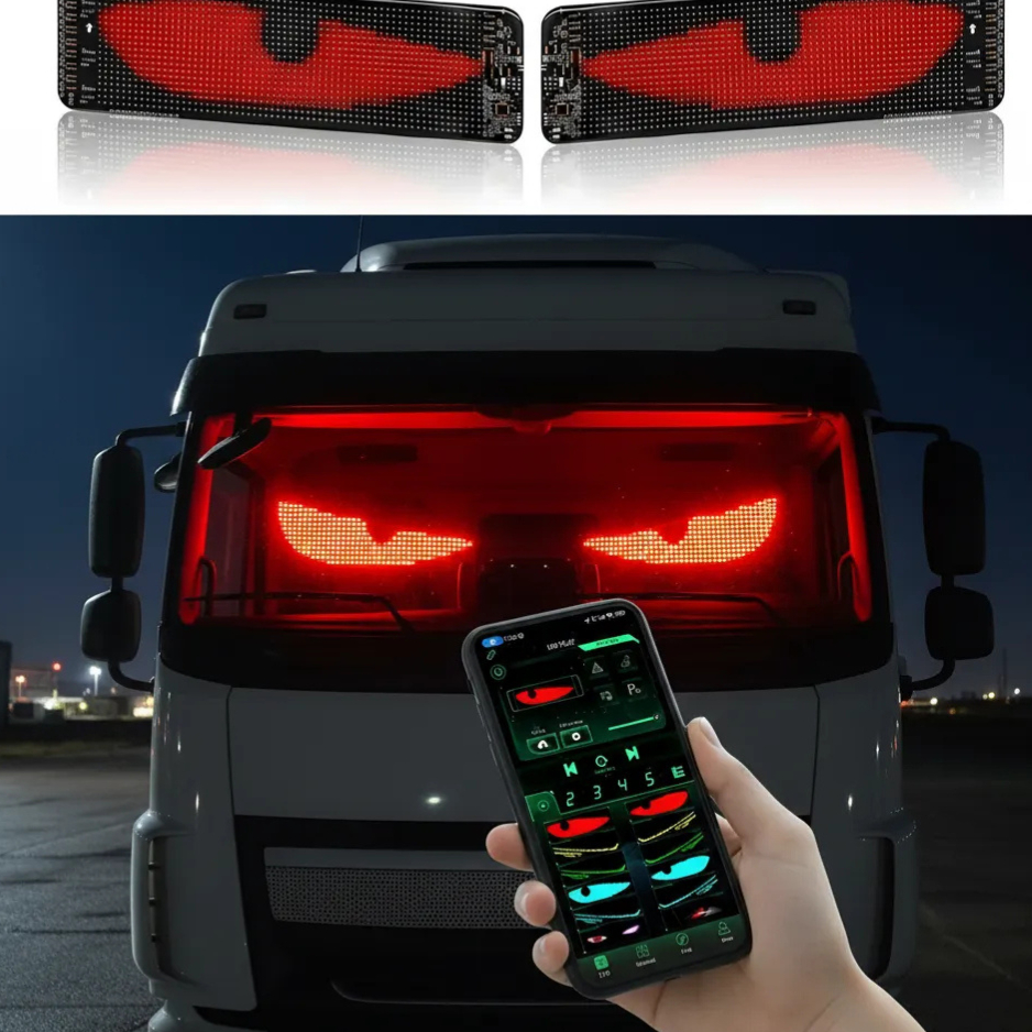 2 placas Led Para Carro olho da moda placa de led flexivel loja /casa / caminhão 3 tamanhos