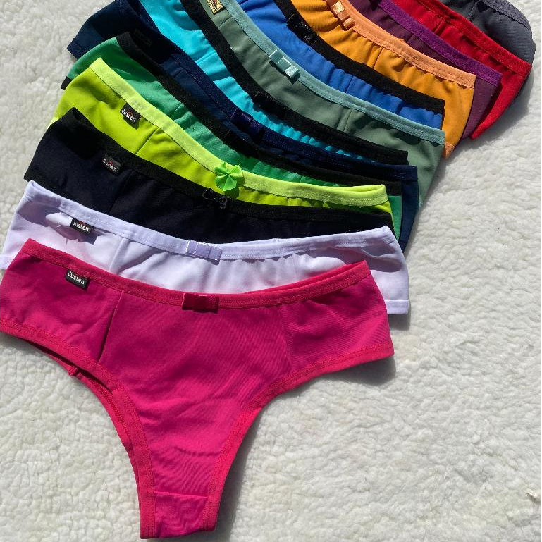Kit 3 Tanga Feminina Suplex Poliamida Básica Cores Sortidas
