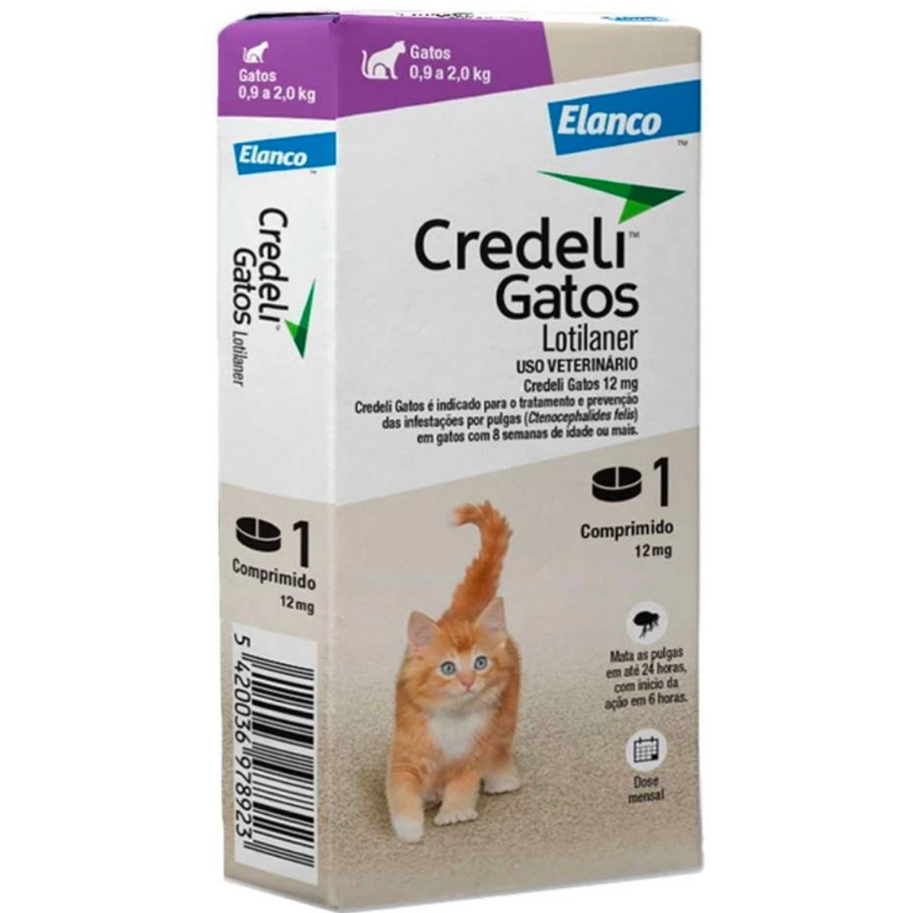 Credeli 12 MG Gatos De 0,9 a 2,0kg 1 Comprimido - Elanco