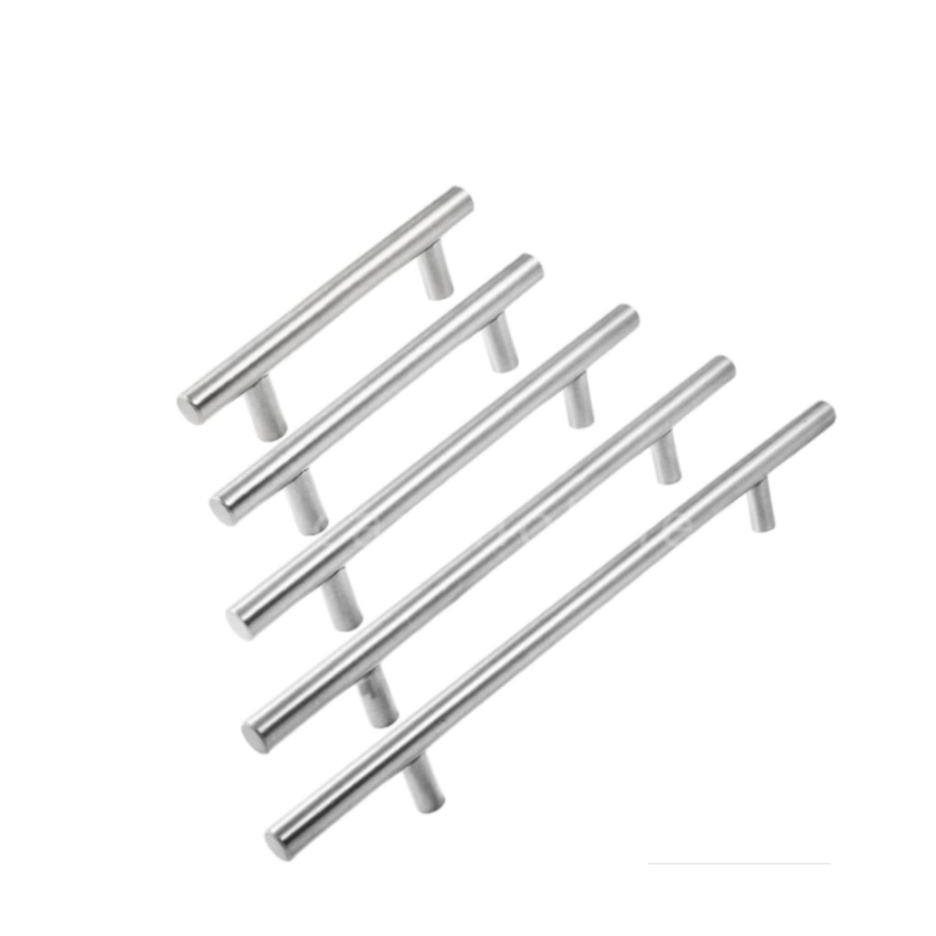 Kit com 6 UNIDADES de Puxador em Aço Inox Tubular 6,4 cm- 51,2 cm