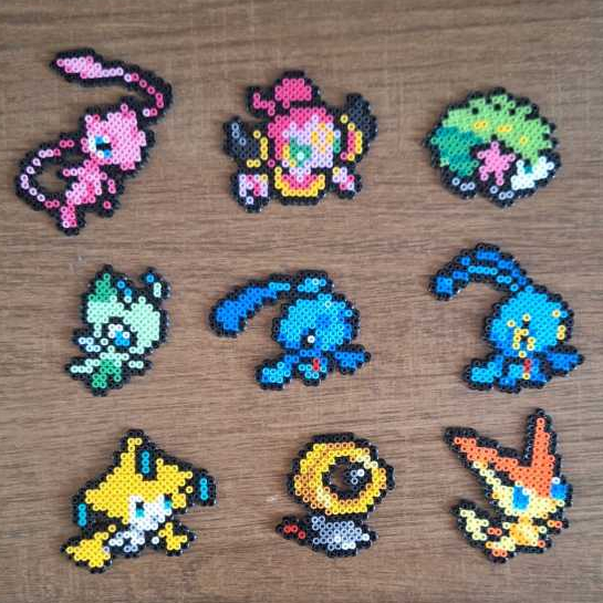 Pokemons Mitícos Chaveiro e Ima  Hoppa, Victine, Mew,Shaymin,Meltan,Celebi,Manaphy,Phione e Jirachi.