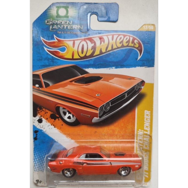 Hot Wheels - Green Lantern - Dodge Challenger 71 - Coleção 2011