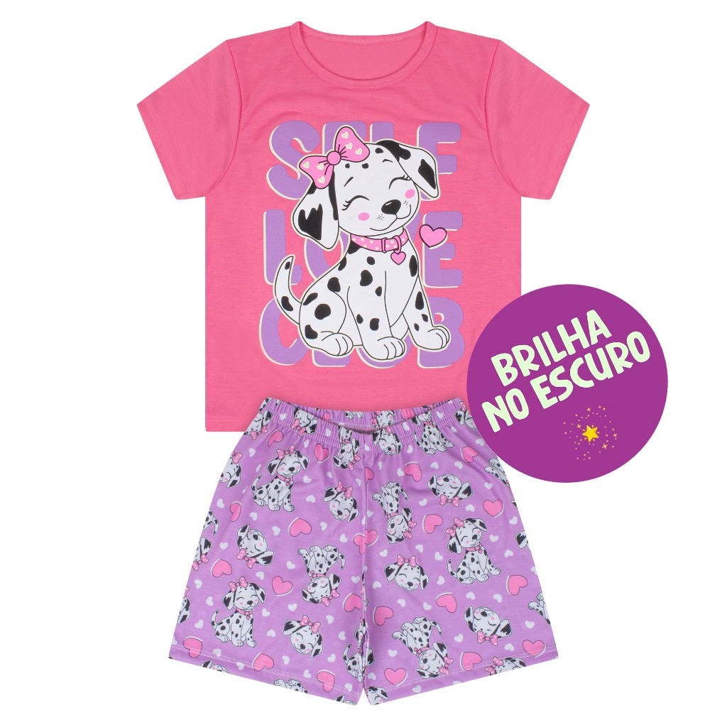 Pijama Infantil Menina CHIC DALMATA - MMODA