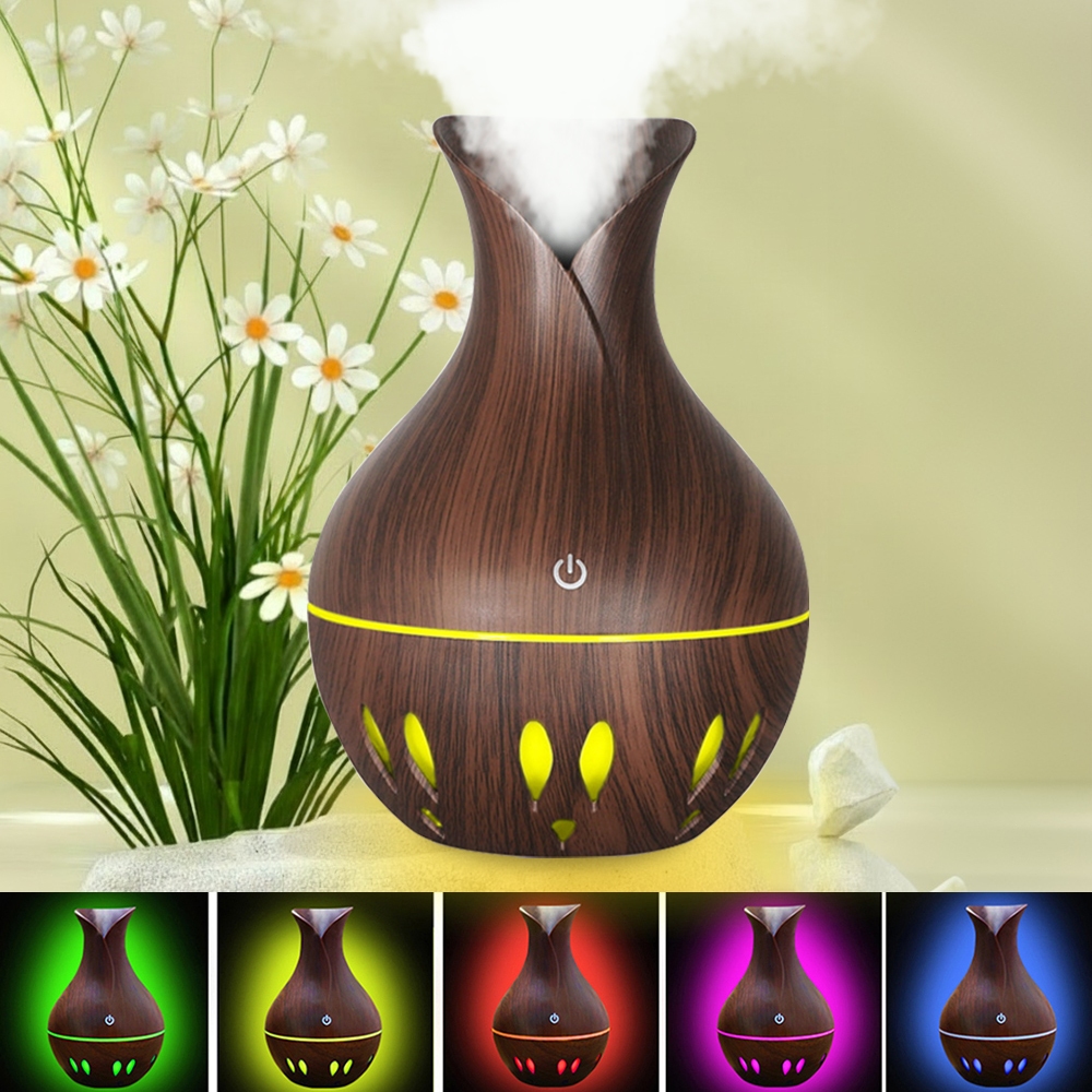 Umidificador Purificador  De Ar Humidificador De Aromaterapia Difusor De Aroma Com 7 Cores Luzes