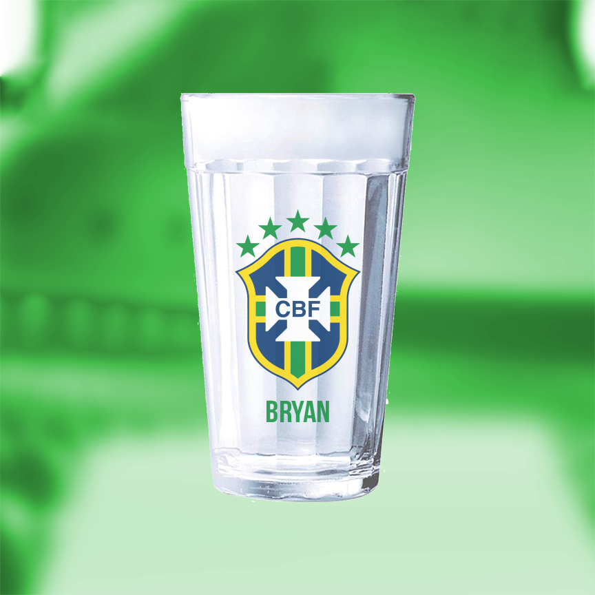 Copo Americano 500ml - Símbolo Seleção Brasileira