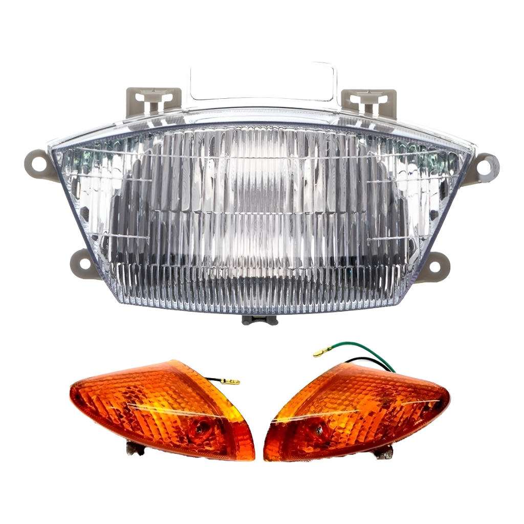 Bloco Óptico Biz 100 Farol C/piscas Amarelos 1998 Até 2005