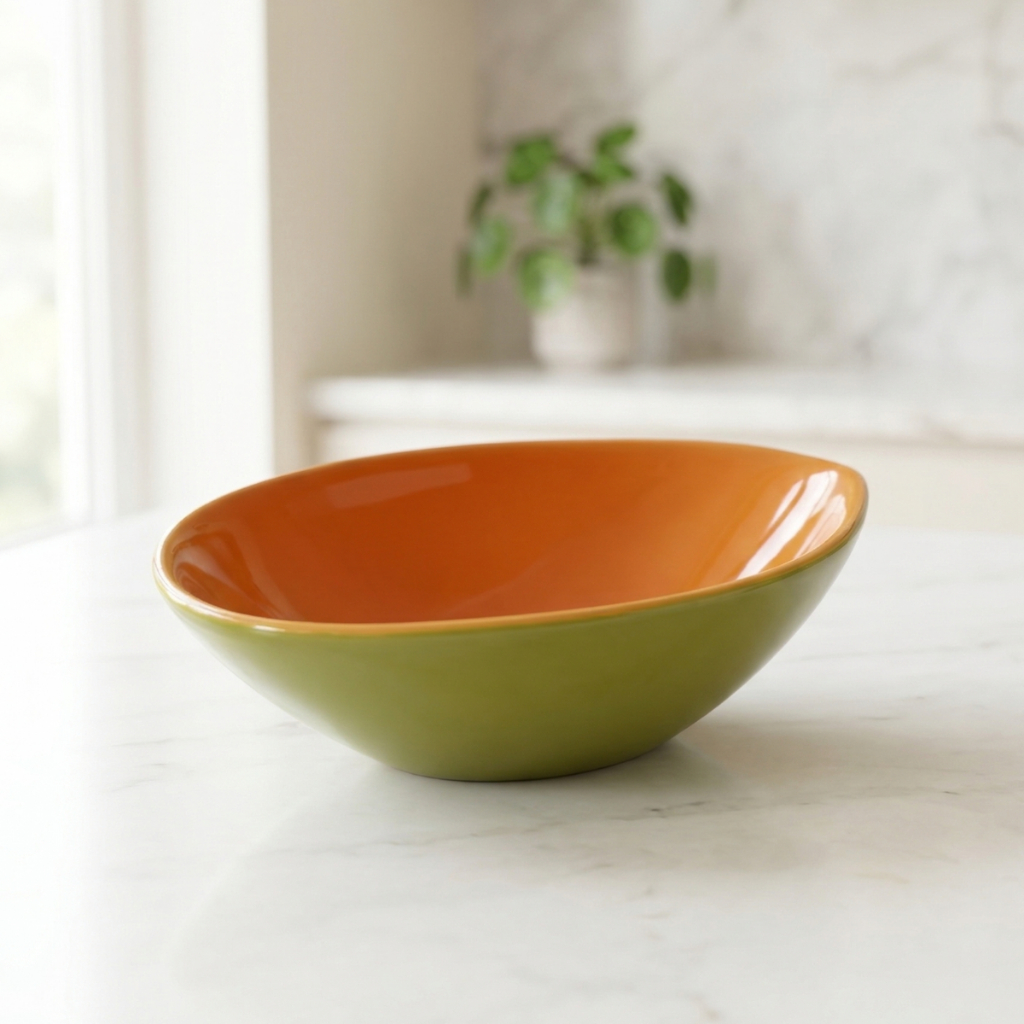 Bowl de Fruta Mamão Cerâmica Tigela Cumbuca 400ml