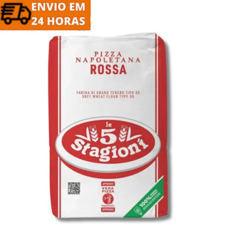 Farinha De Trigo Italiana 00 Le 5 Stagioni Napoletana Rossa 1kg