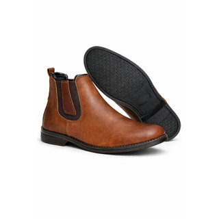 Sapato Bota Masculina Chelsea Social Casual Botina Masculina Cano Curto Ajuste em Elástico