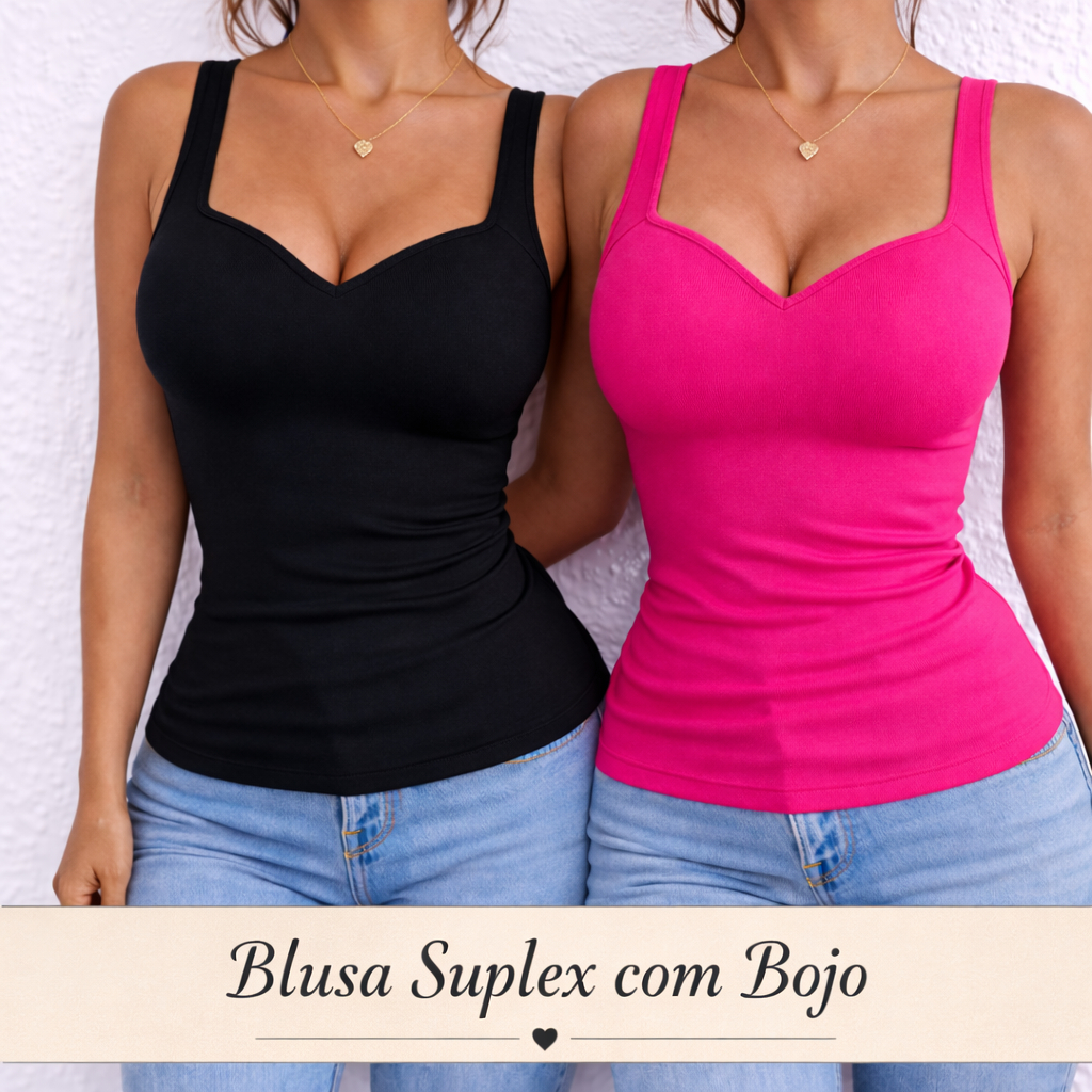 Kit 2 Regatas Feminina Blusinha Com Bojo Alcinha Decote Comportado Suplex Natal Modeladora Básica Fitness Treino em Oferta na Shopee
