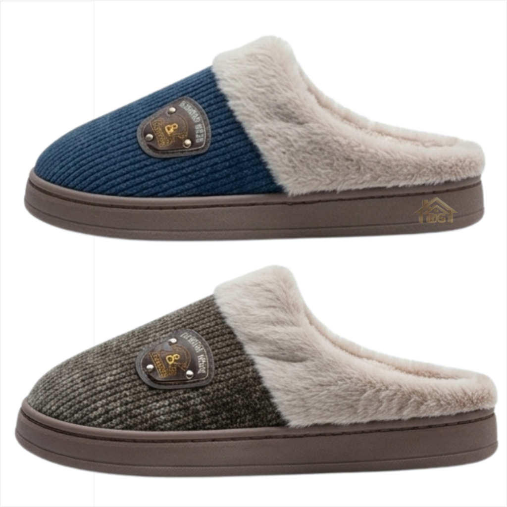 Pantufa Masculina E Feminina Antiderrapante Peluciada