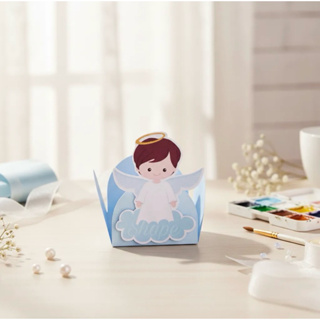 50 Forminha De Doce Anjinho Menino - Batizado Forma em Oferta na Shopee