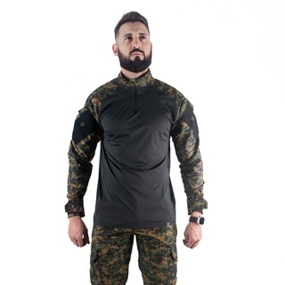 Camisa Combat Shirt Dragon Masculina Ripstop Camuflado Marpat UV50+ Use Tático
