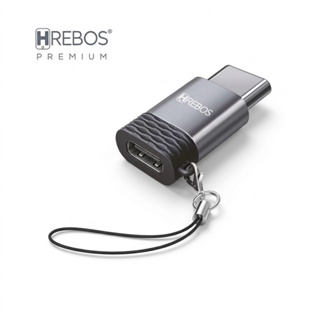 Adaptador Tipo C Macho para Micro USB V8 Fêmea OTG Hrebos HS-221 | Original e Certificado | Alta Qualidade| Envio Rápido em Oferta na Shopee