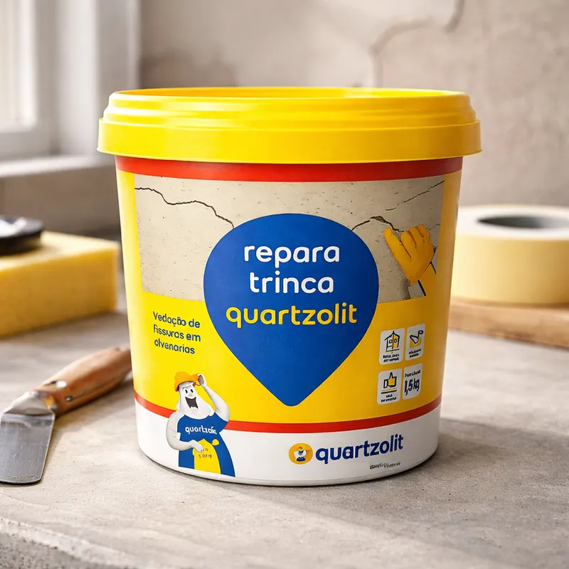 Repara Trinca Sela e Veda Massa Acrílica Quartzolit 1,5kg