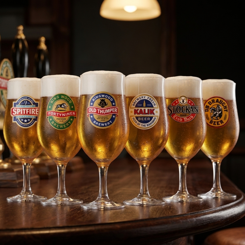 Jogo de Taça de Vidro Berlin Rótulo para Cerveja 6pcs, 330ml - Ruvolo