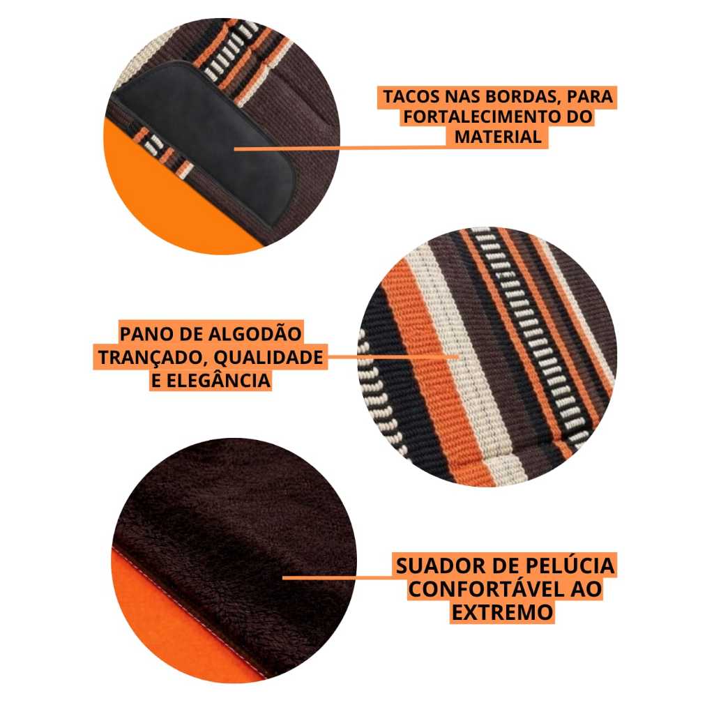 Detalhes do Manta modelo indiana grossa resistente para montaria em oferta envio imediato