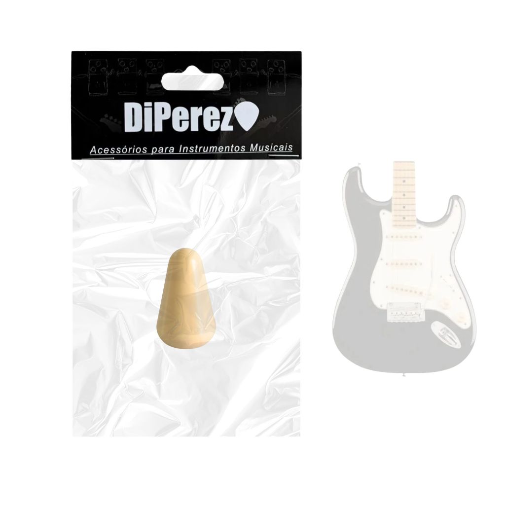 Knob Creme chave seletora de Guitarra Strato ou Baixo - Ponteira