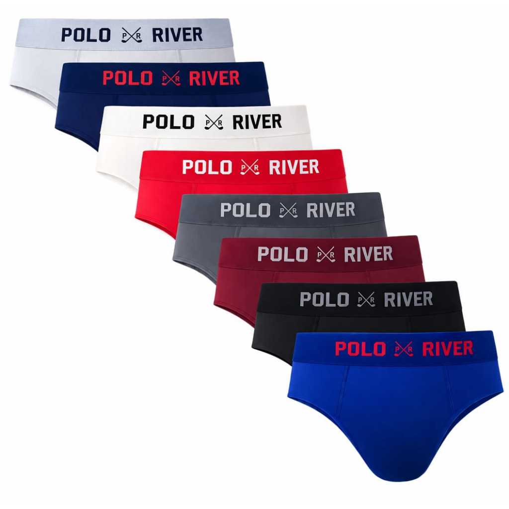 Kit 10 Cuecas Slip Microfibra Adulto Polo River