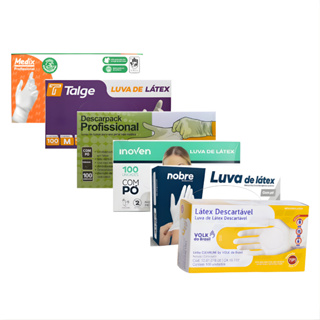 1000 Luvas Látex Descartável Com Pó Tam PP P M G  ENVIO/ FULL em Oferta na Shopee