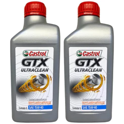 Kit 2 Óleo Motor Castrol 15w40 Gtx Ultraclean Semissintetico