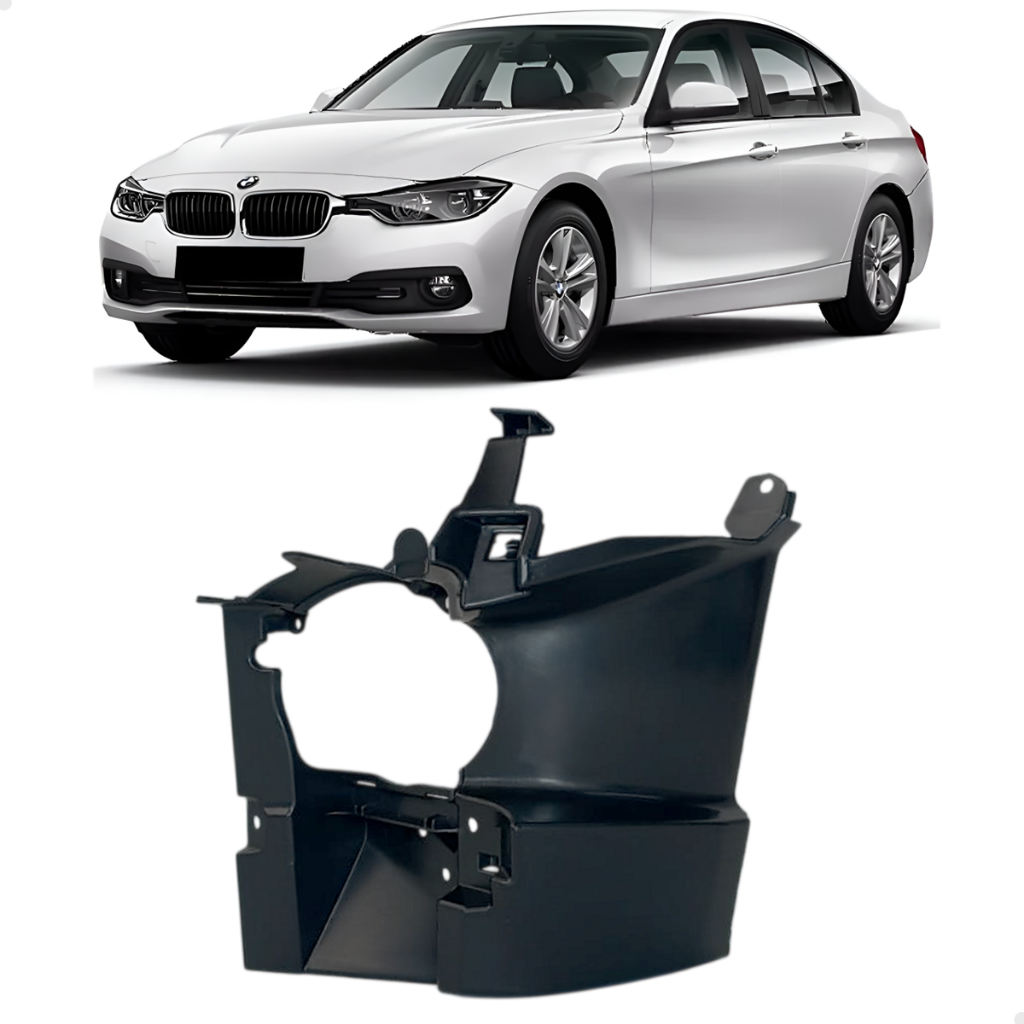 Suporte Farol Milha Bmw 320i 2012 2013 2014 2015 Lado Motorista Esquerdo 51118062633