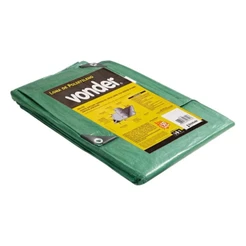 Lona 3m x 3m 150 Micras Verde Vonder + Resistente + Reforçado Polietileno