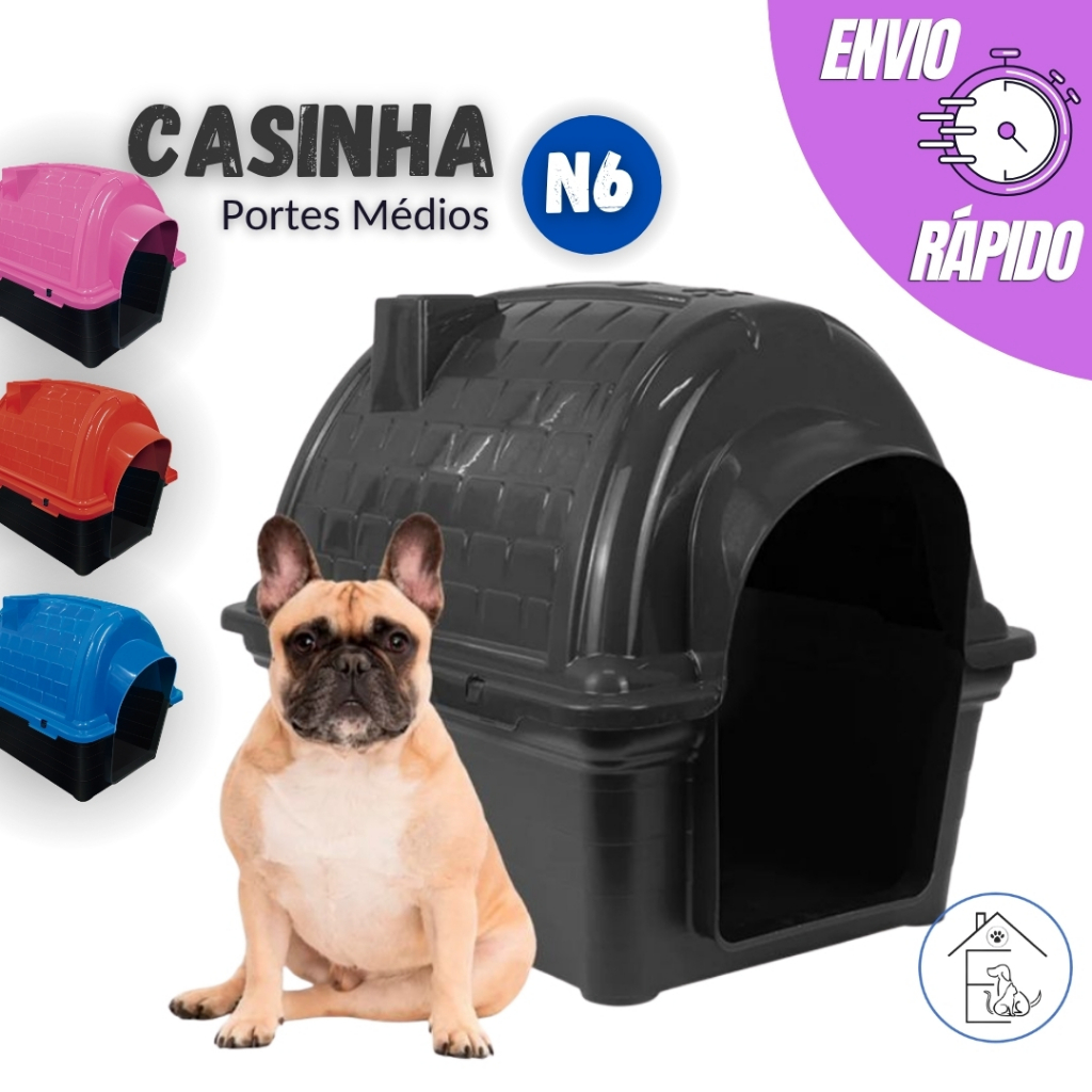 CASINHA CACHORRO N6 PORTE MÉDIO CASA IGLU COM PROTEÇÃO RAIOS UV DESMONTÁVEL LAVÁVEL