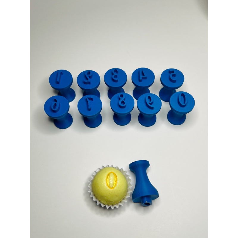 kit carimbo números para docinhos, brigadeiros , pasta americana , biscuit. Impressão 3D 10 unidades