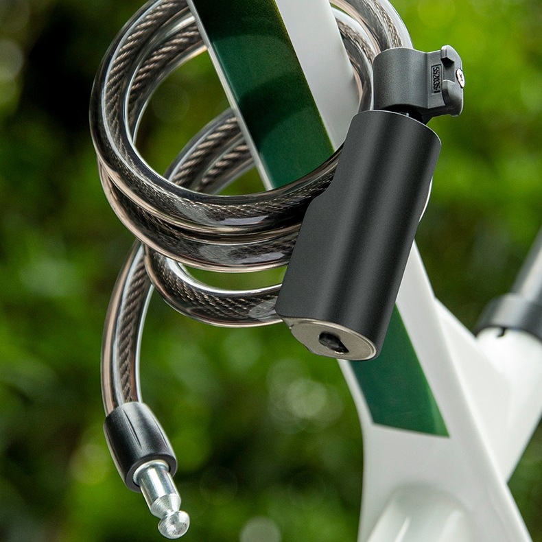 Trava Cadeado Antifurto Articulado Moto Bicicleta Bike Portão 18mmx1000mm Aço Segurança Reforçado — imagem 2 de 2