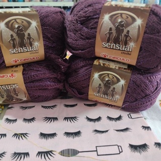 la sensual crochê kit com 5 lã de 100 gramas cada em Oferta na Shopee