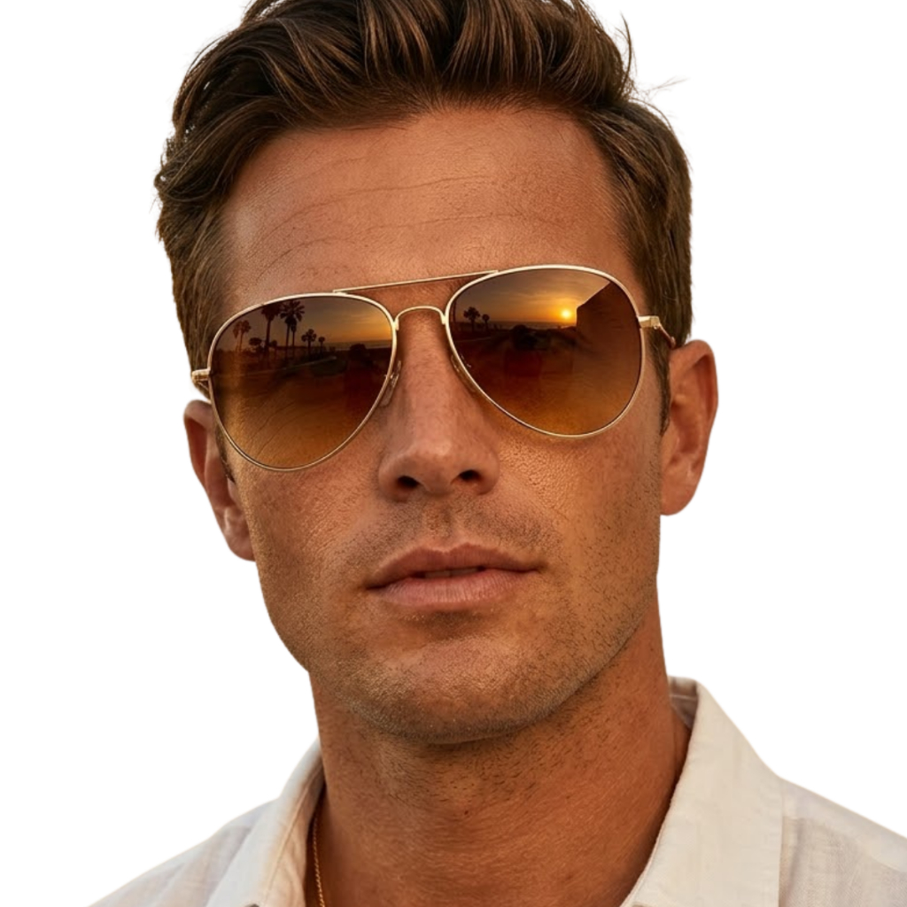 Óculos De Sol Masculino Aviador Clássico