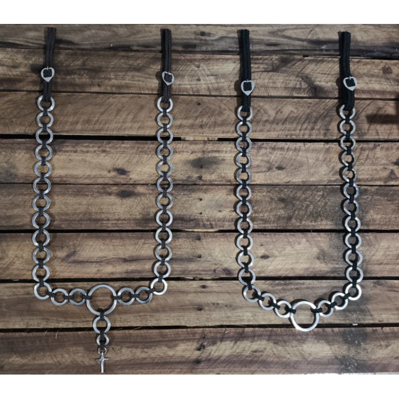 peitoral de argola para cavalo inox