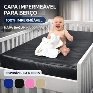 Capa Colchão Impermeável Protetora Para Berço Anti Xixi Com Ziper em Oferta na Shopee