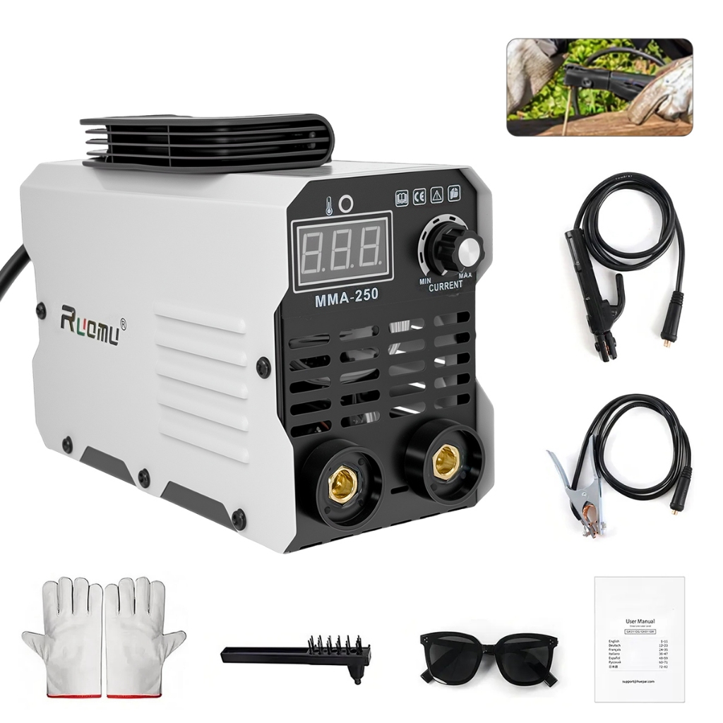 Máquina De Solda Inversora 250a Portátil Sem Gás Mma 220V