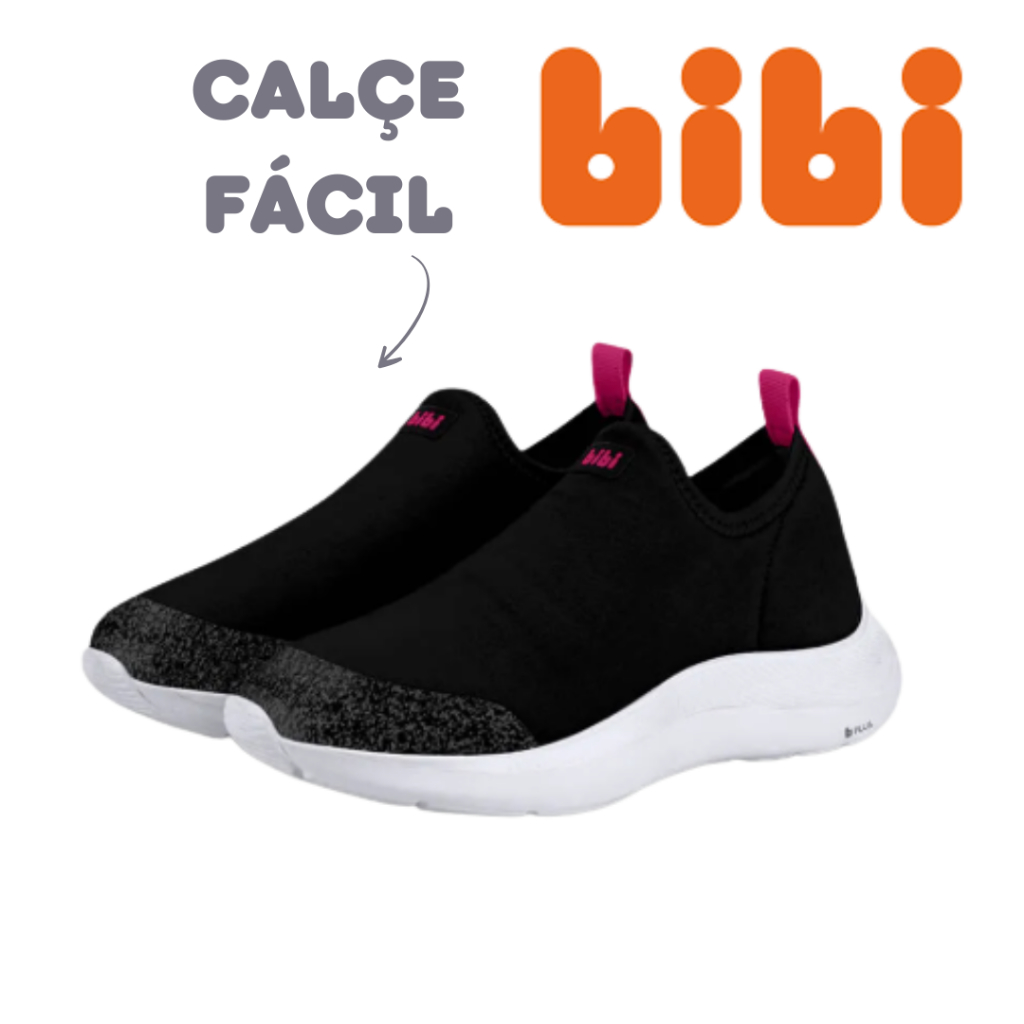 Tenis preto anatômico bibi escolar