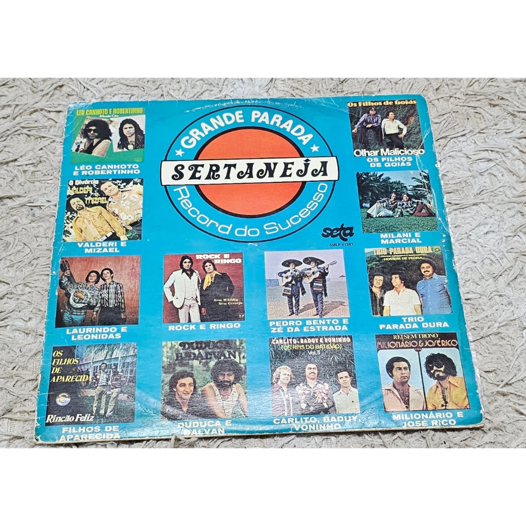 Lp Grande Parada Sertaneja (1980) - Milionário e José Rico, Duduca e Dalvan, Trio Parada Dura, Léo Canhoto e Robertinho.