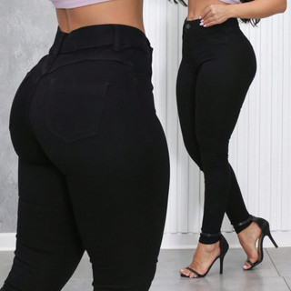 Calça Jeans Feminina Skiny Com Lycra Levanta Bumbum