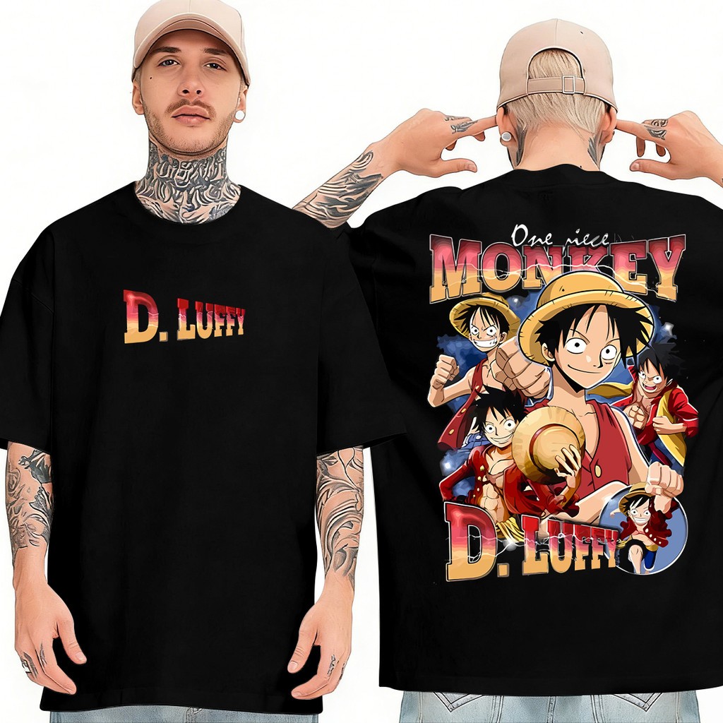 Camiseta Básica Anime One Piece Camisa 100% Algodão Streetwear Temos Plus Size Lançamento Envio Rapido