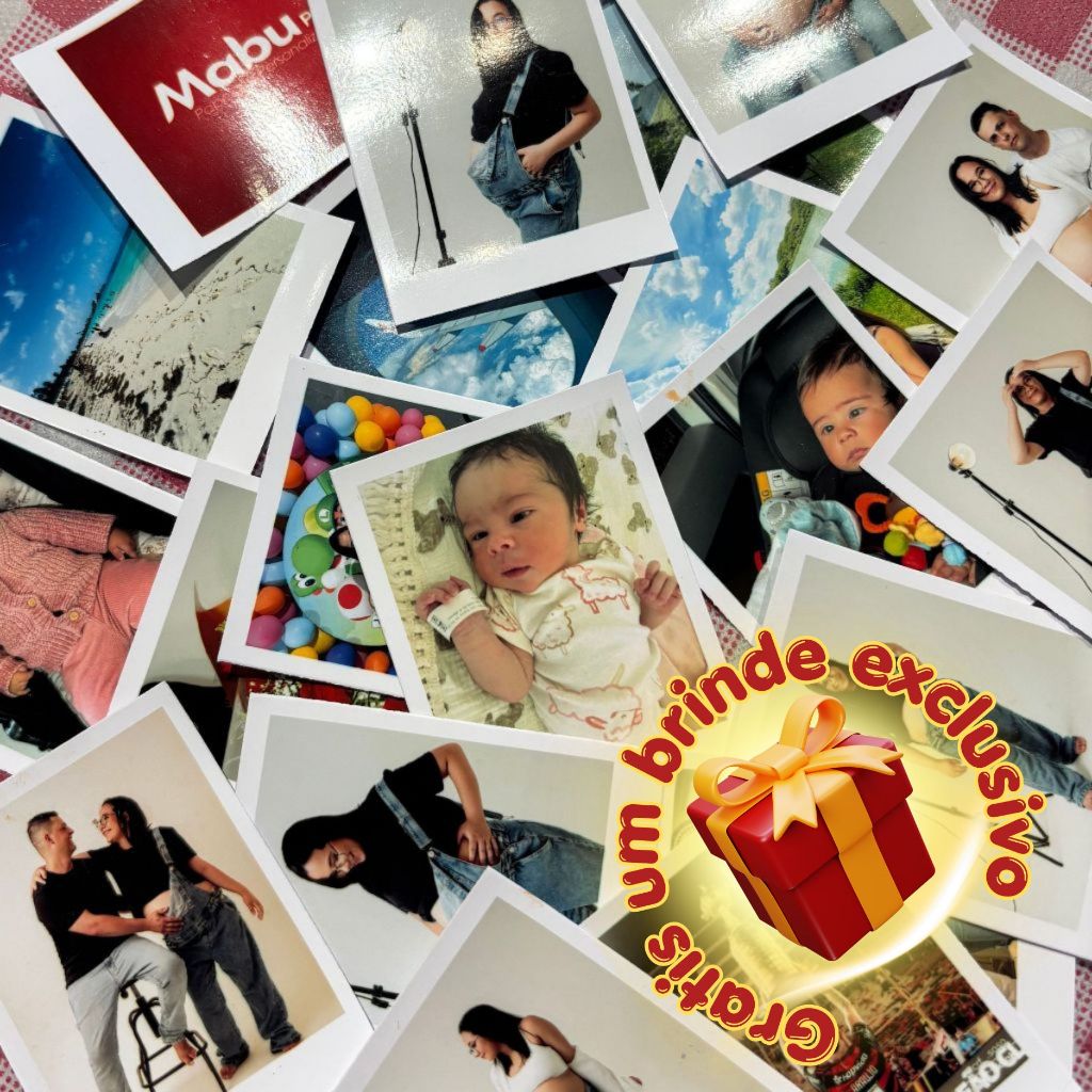 Mini Foto - Kit 16, 32 ou 48 Unidades  - Cabe na capinha de Celular - Alta qualidade - Sem legendas