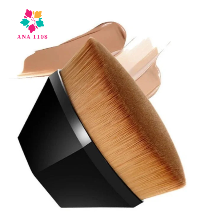 ANA 1108 Pincel Hexágono Adequado Para Base, BB Cream/Blush Em Pó/Maquiagem Facial/Preto