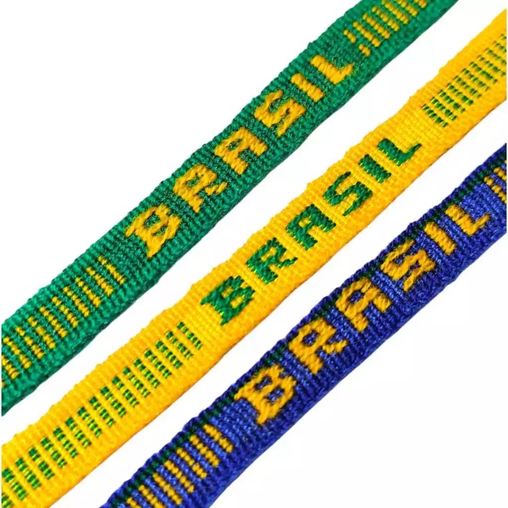 Pulseiras de Amarrar Fitinhas pra Copa do Mundo Brasil 2026 Futebol