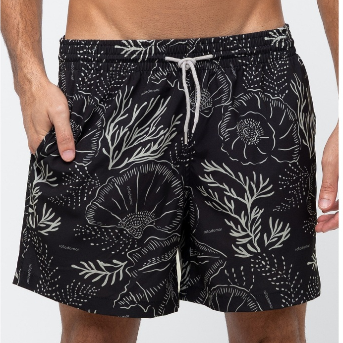 Imagem Short Masculino Rota do Mar Básico Estampado Secagem Rápida Praia Leve Premium