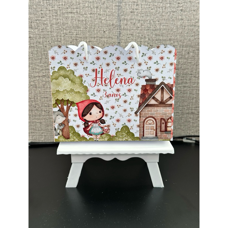 Sacolinha CHAPEUZINHO VERMELHO personalizada | PEGUE E MONTE | Lembrancinha | Festa Infantil | Aniversário