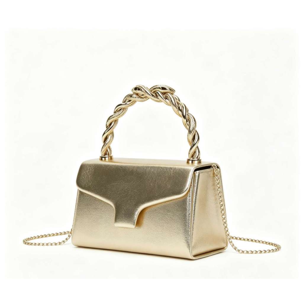 Bolsa Réplica Para Mulheres Alça De Metal Designer De Ombro Formato Retangular 3387