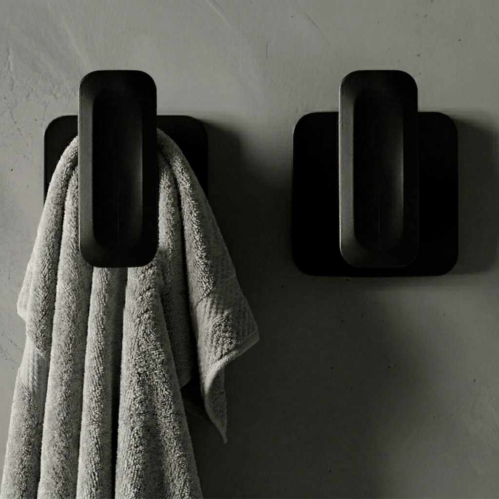 Suporte para Toalhas de Banho Rosto Toalheiro Gancho de Parede Fixação Adesiva Sem Furos Ultra Click em Oferta na Shopee