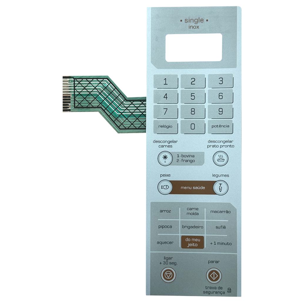 MEMBRANA MICRO-ONDAS COMPATÍVEL COM BRASTEMP BMY25 BMY 25 SINGLE INOX