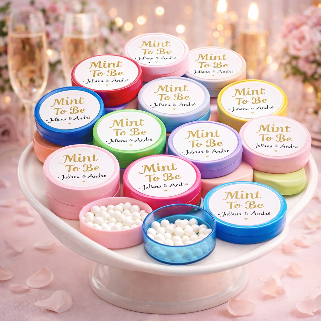 Kit 100 Latinha Colorida Para Lembrancinha Aniversario Casamento Mint To Be - Escolha Sua Cor