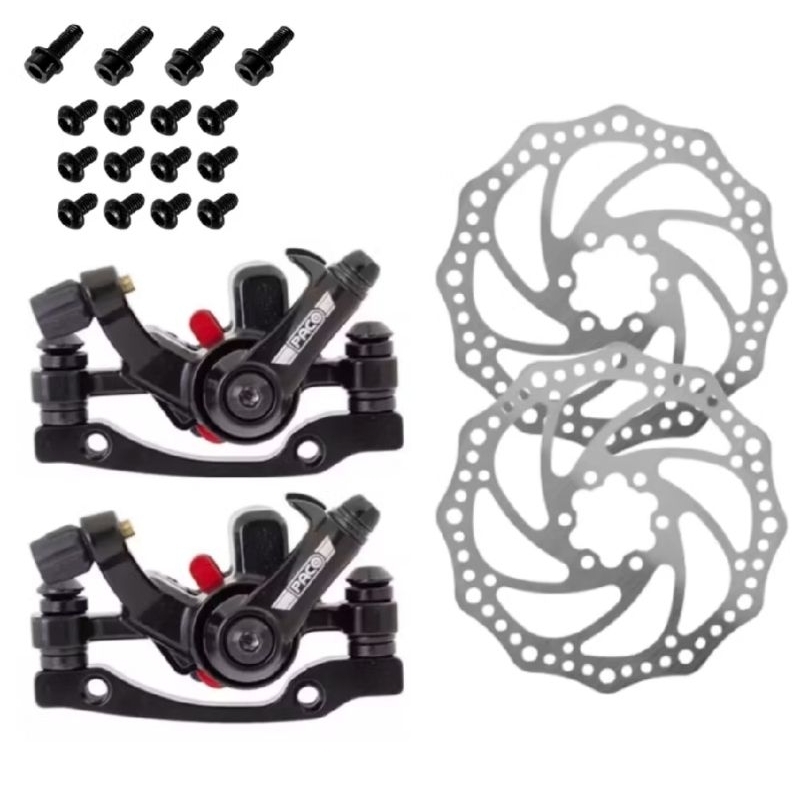 Kit Freio a Disco Mecânico Paco Completo – Pinça + Disco 160mm Bike MTB Speed